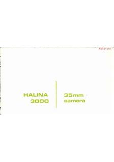 Halina 3000 manual. Camera Instructions.